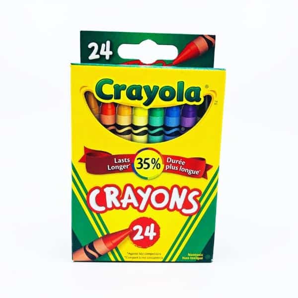 CRAYONS DE CIRE CRAYOLA 24 couleurs Papeterie Gilbert / JEUX A&G