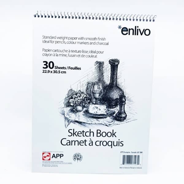 Carnet de croquis Studio Pro, 8 1/2 po x 11 po, papier 50 lb sans acide,  100 feuilles - ACCO Canada