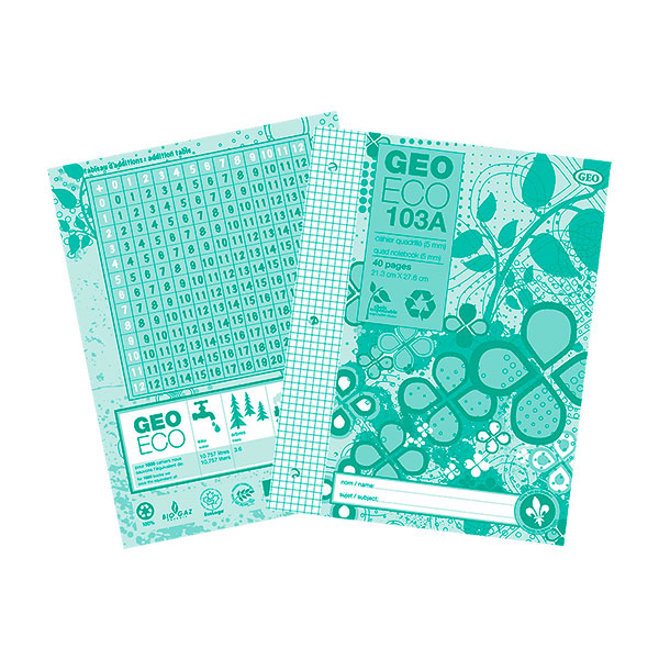 CAHIER D’EXERCICES GEOECO #103A