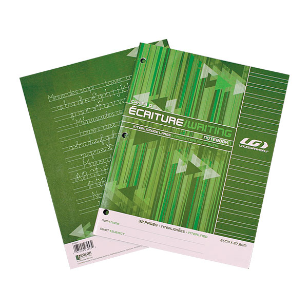 CAHIER D’ÉCRITURE Louis Garneau