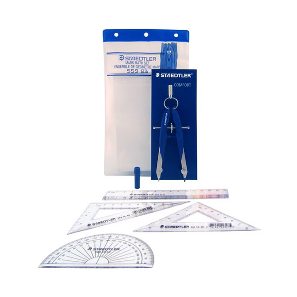 ENSEMBLE DE GÉOMÉTRIE ET COMPAS STAEDTLER #55983