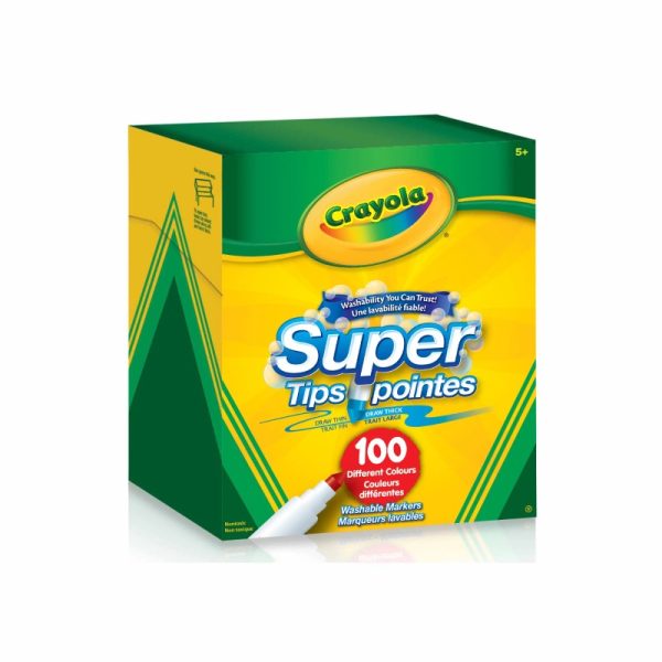 Marqueurs lavables super pointes (100)