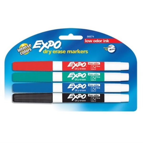 Marqueurs effaçables à sec Expo pointe fine (4)