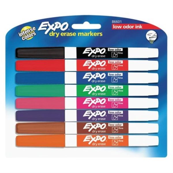 Marqueurs effaçables à sec Expo pointe fine (8)