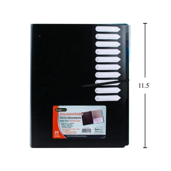 Porte-document 10 onglets (20 pochettes)