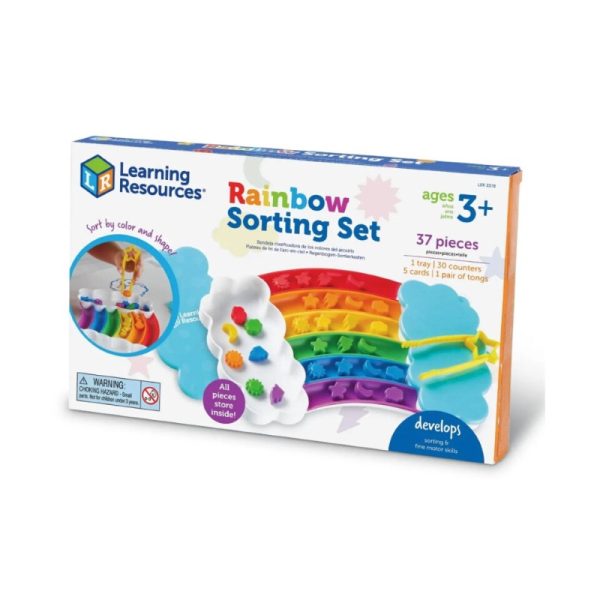 Plateau de tri arc-en-ciel – Rainbow sorting set