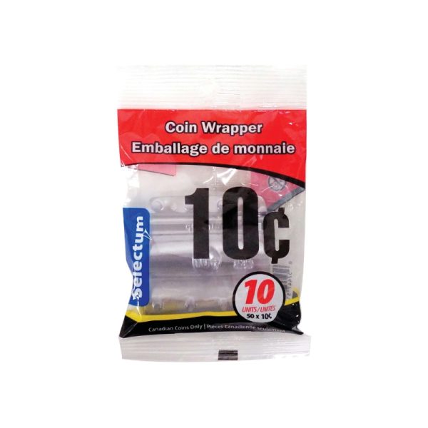 Plastique pour rouler la monnaie 0,10$ (10)