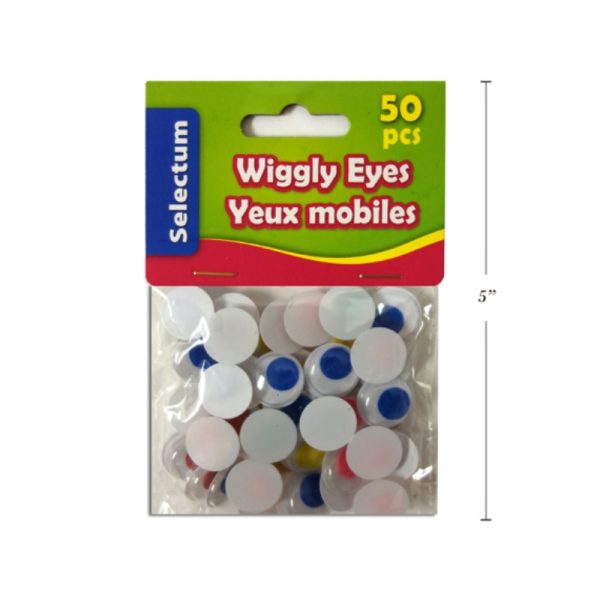 Yeux mobiles de couleur 15 mm (50)