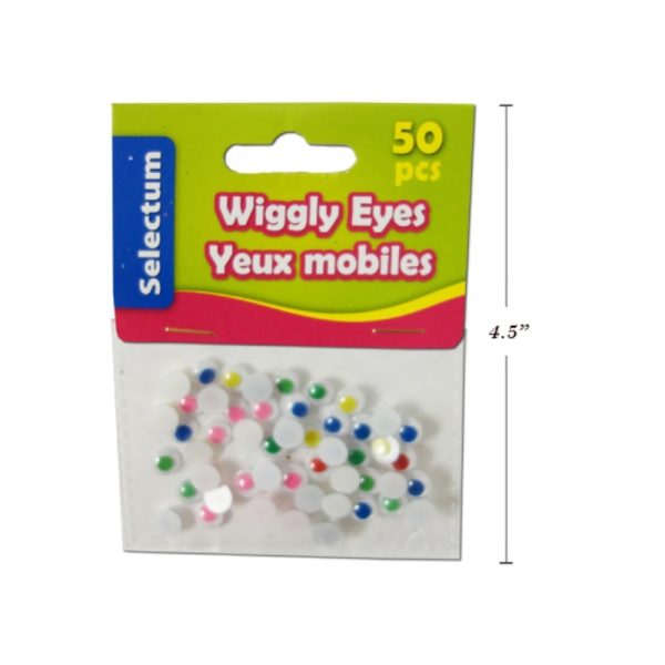 Yeux mobiles de couleur 10 mm (50)