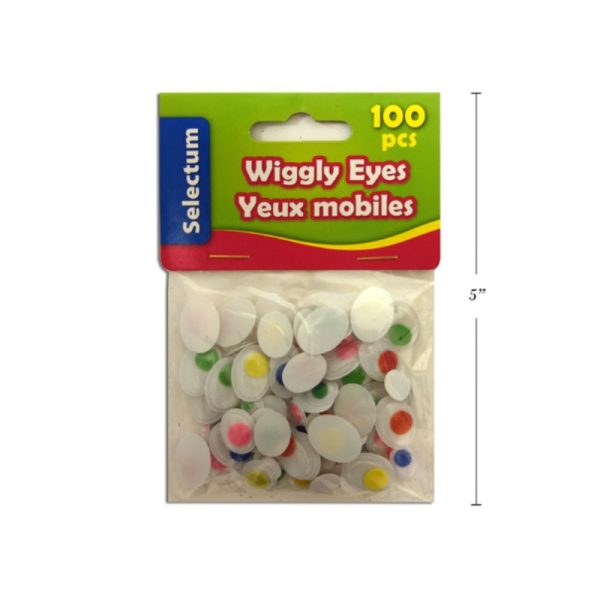 Yeux mobiles ovales de couleur – grandeurs variées (100)