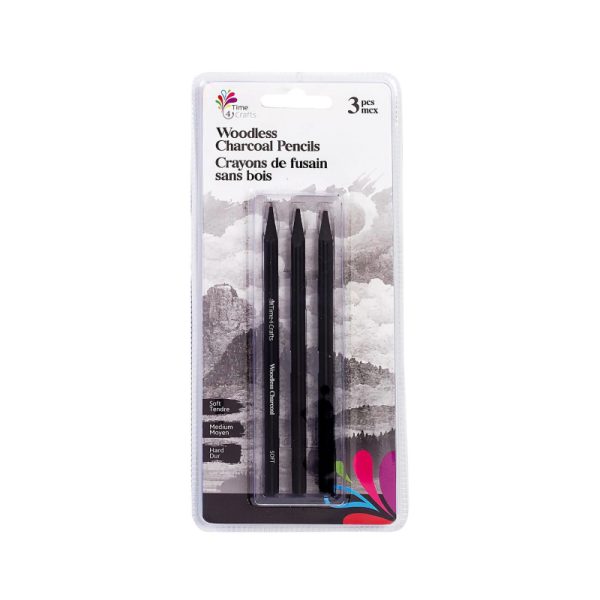 Crayons de fusain sans bois (3)