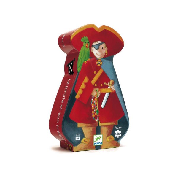 Puzzle silhouette – Pirate – 36 pcs