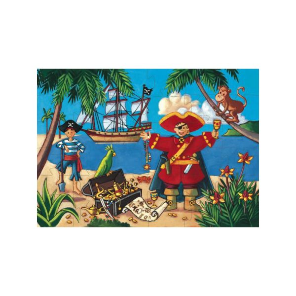 Puzzle silhouette – Pirate – 36 pcs – Image 2