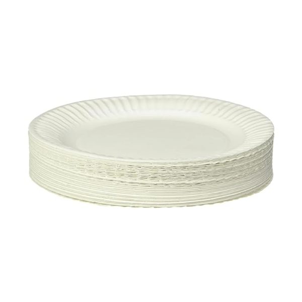 Assiettes en papier 9 po (25) – Image 2