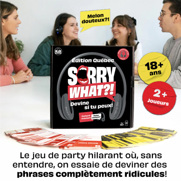 Jeu Sorry What?! - Édition Québec
